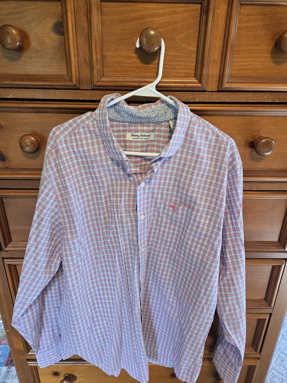 Tommy Bahama Pink & White Gingham Button-Down Shirt